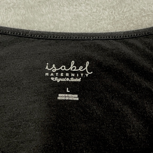 Maternity Long Black Maxi Dress Size Large - Picture 4 of 9